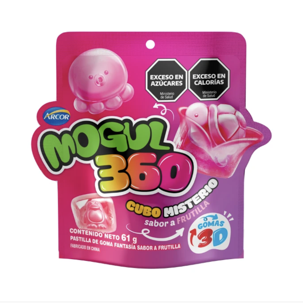 gomitas mogul 360 cubo misterio sabor frutilla