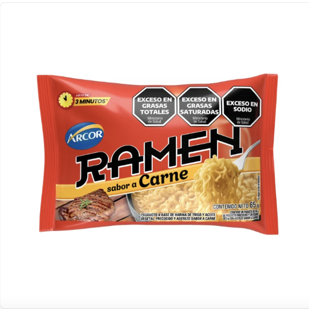 ramen arcor sabor carne