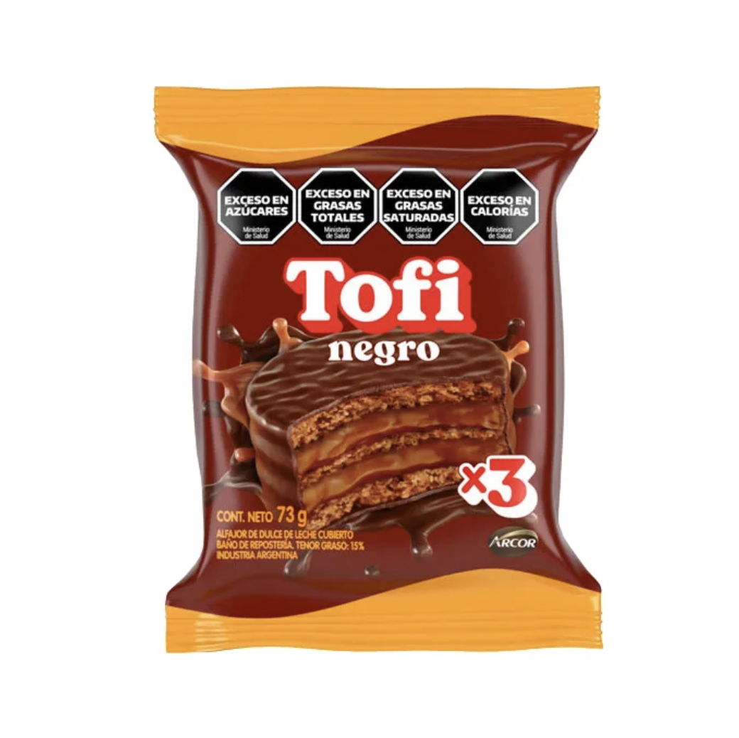 alfajor tofi negro triple
