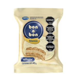 alfajor bon o bon blanco simple