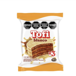 alfajor tofi blanco triple