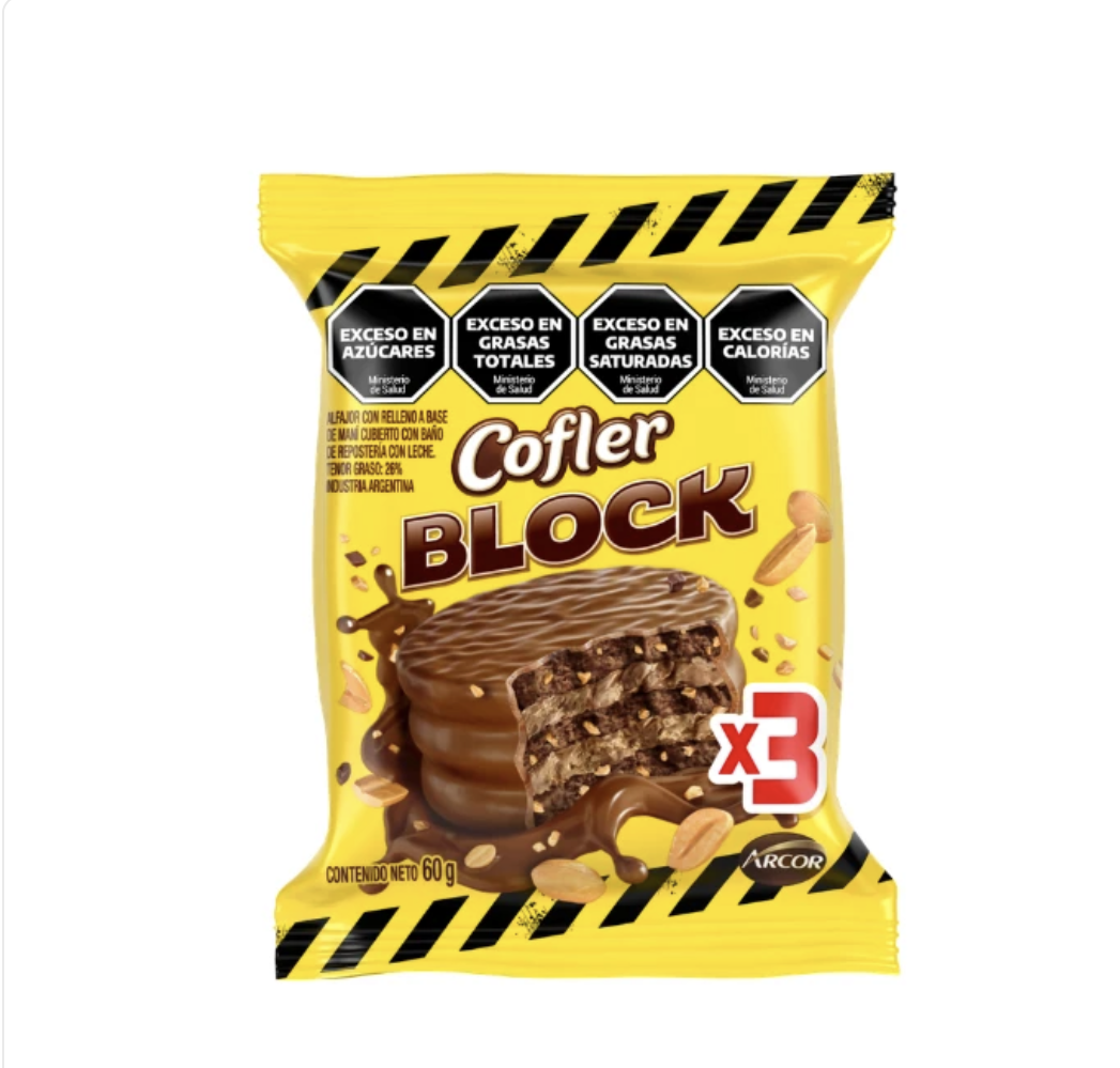 alfajor cofler block triple alfajor cofler block triple