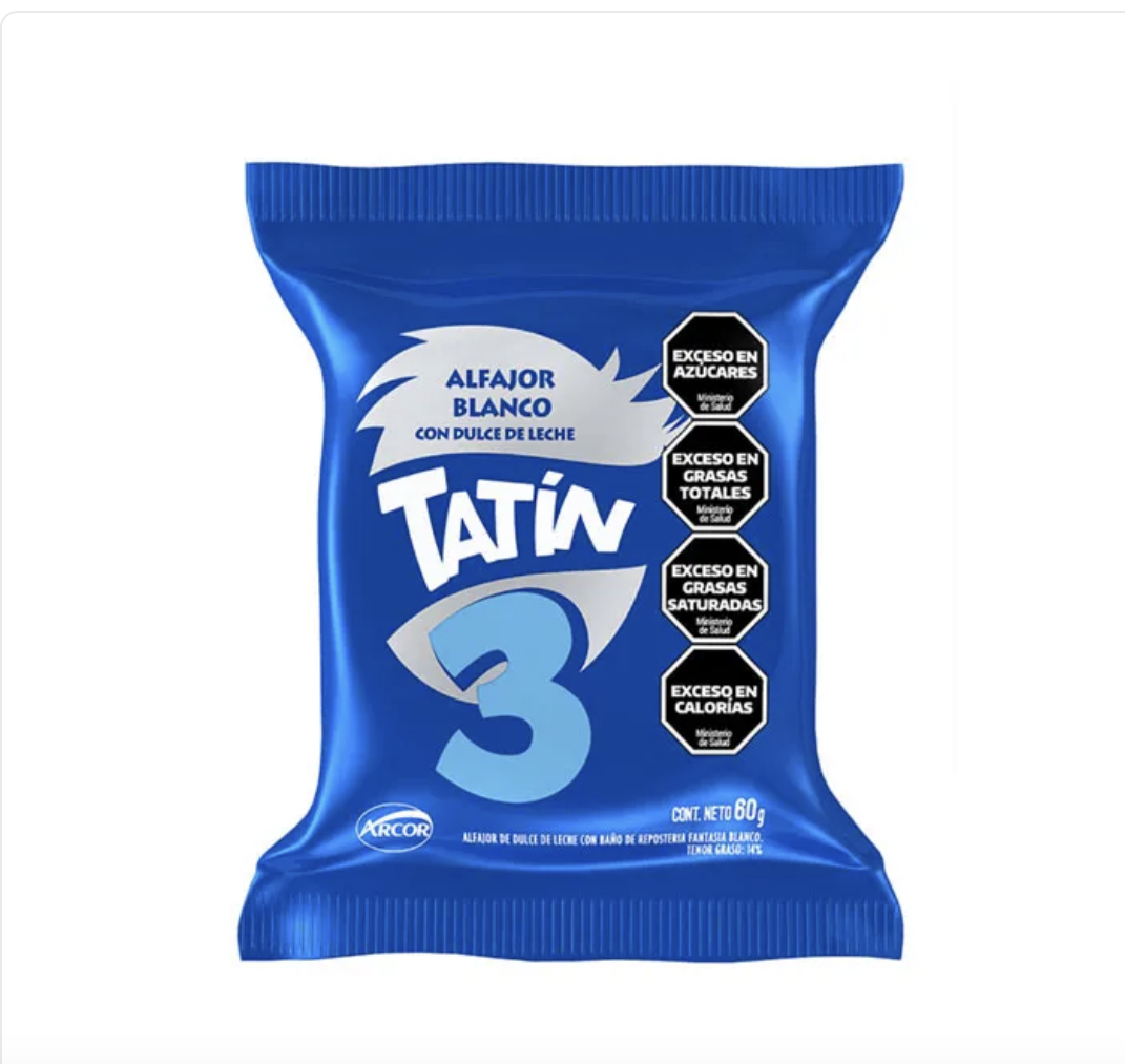 alfajor tatín blanco triple alfajor tatín blanco triple