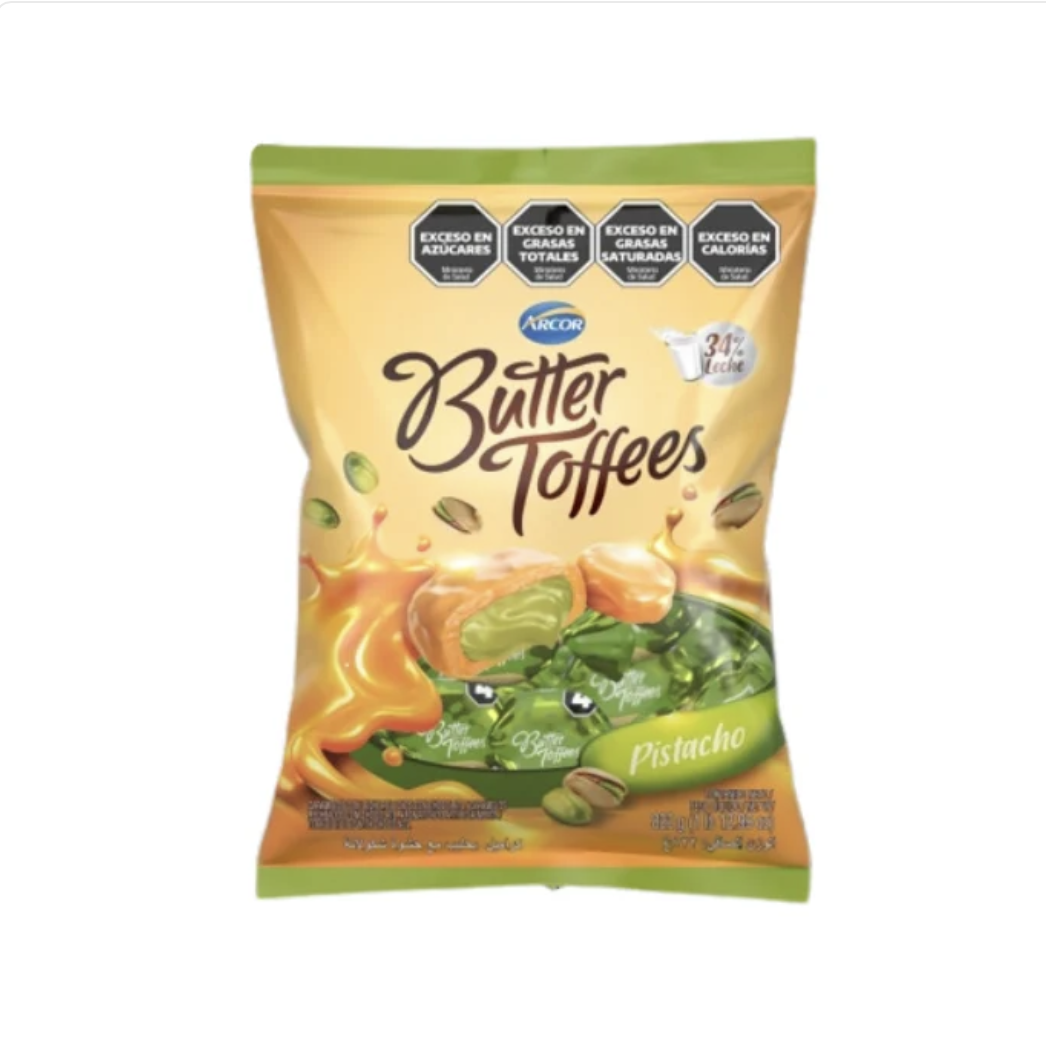 caramelos butter toffees pistacho