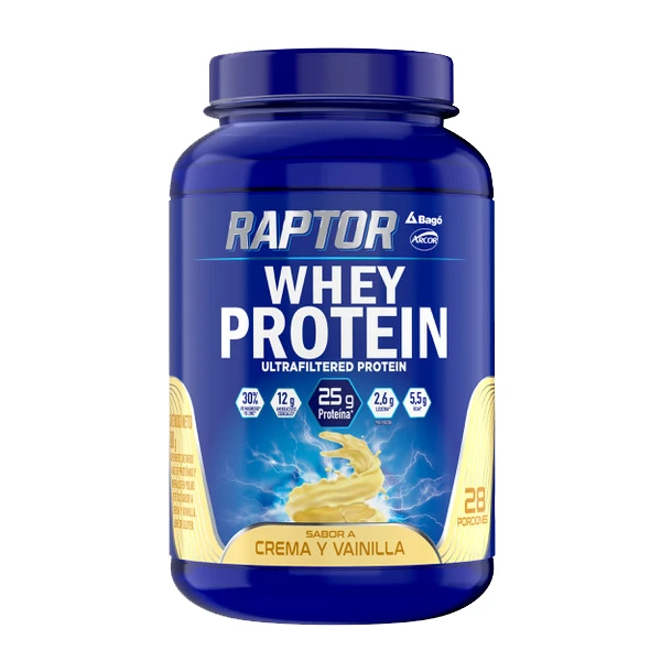 whey protein raptor sabor crema y vainilla