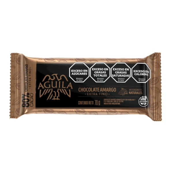 chocolate aguila 80% cacao