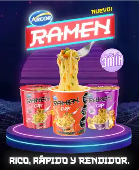 banner ramen cup