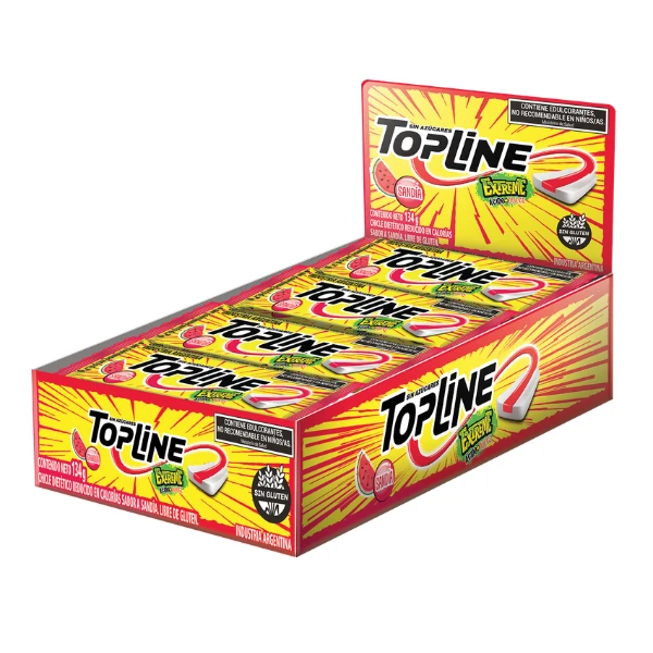 chicles topline extreme sabor sandía
