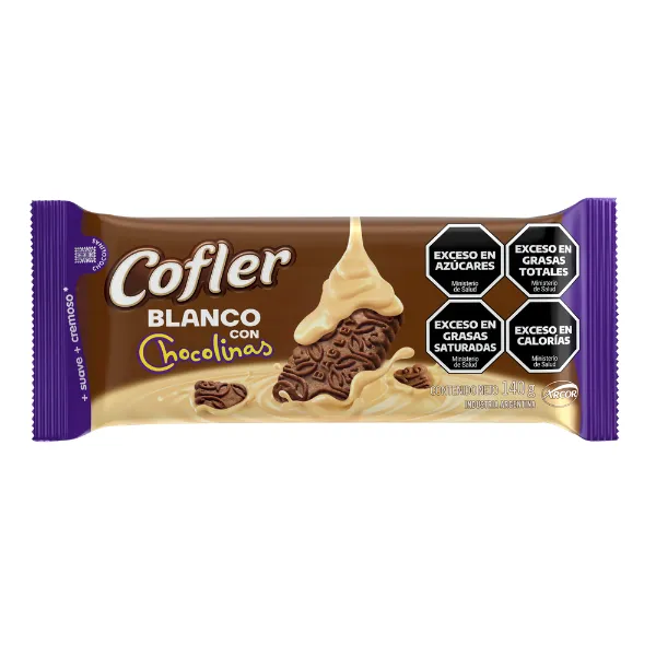 chocolate cofler blanco con chocolinas