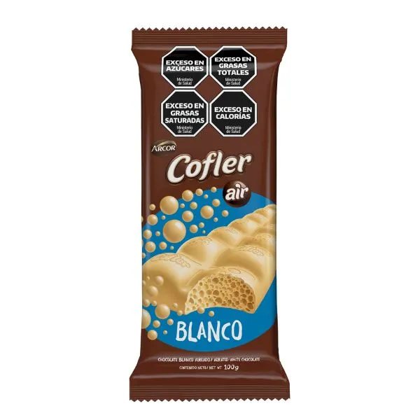 chocolate cofler aireado blanco