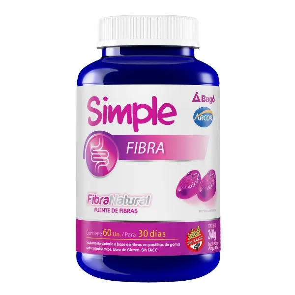 suplemento simple fibra sabor frutos rojos