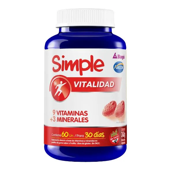 suplemento simple vitalidad sabor frutilla