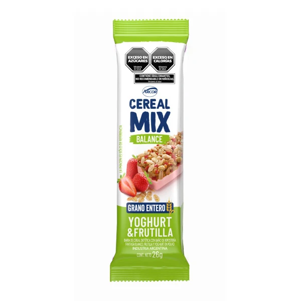 barra cereal mix yoghurt y frutilla balance