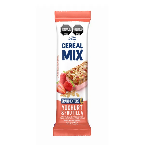 barra cereal mix yoghurt y frutilla