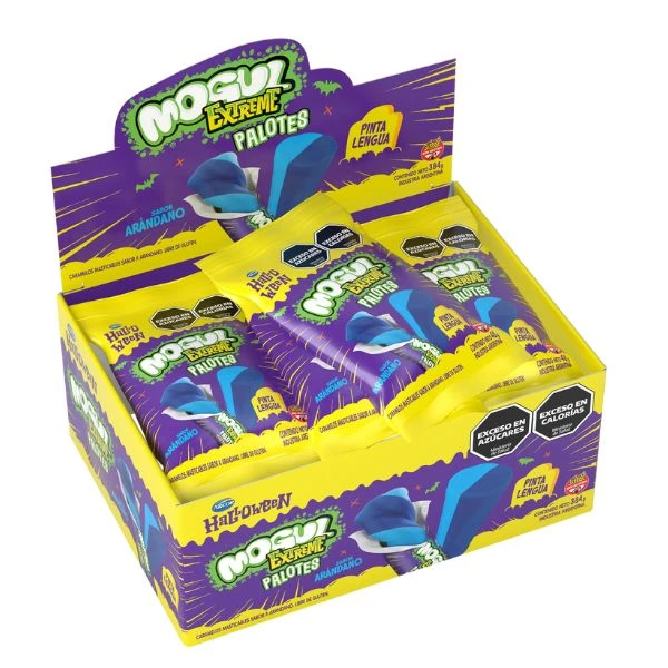 caramelos mogul extreme palotes sabor arándano